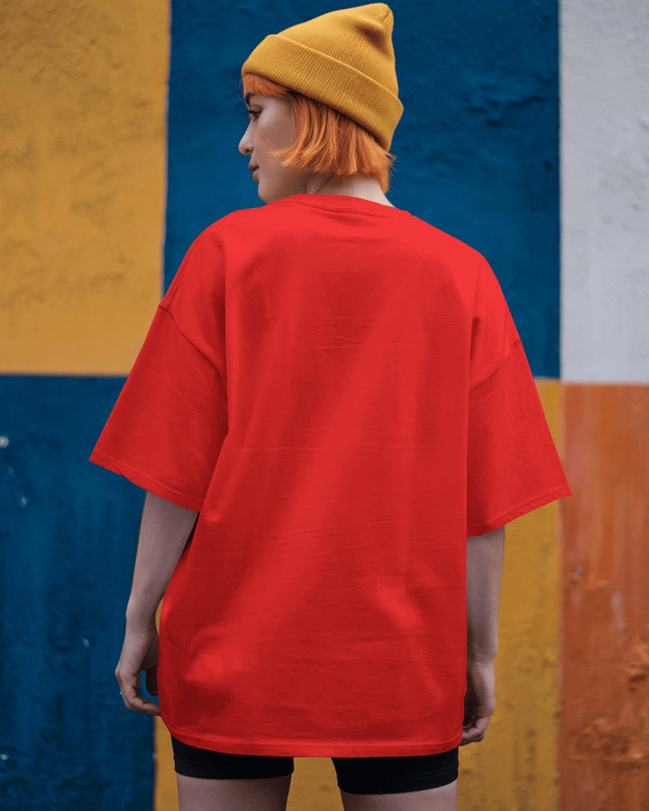 Red Playful Childhood Street Art Unisex T-Shirt