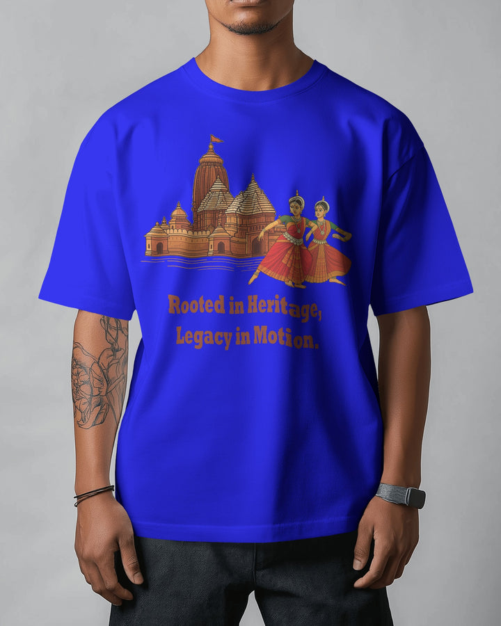 Blue Temple & Odissi Dance Heritage Art Unisex T-Shirt