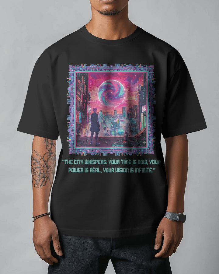 Black Cyberpunk Streetwear Artwork Unisex T-Shirt