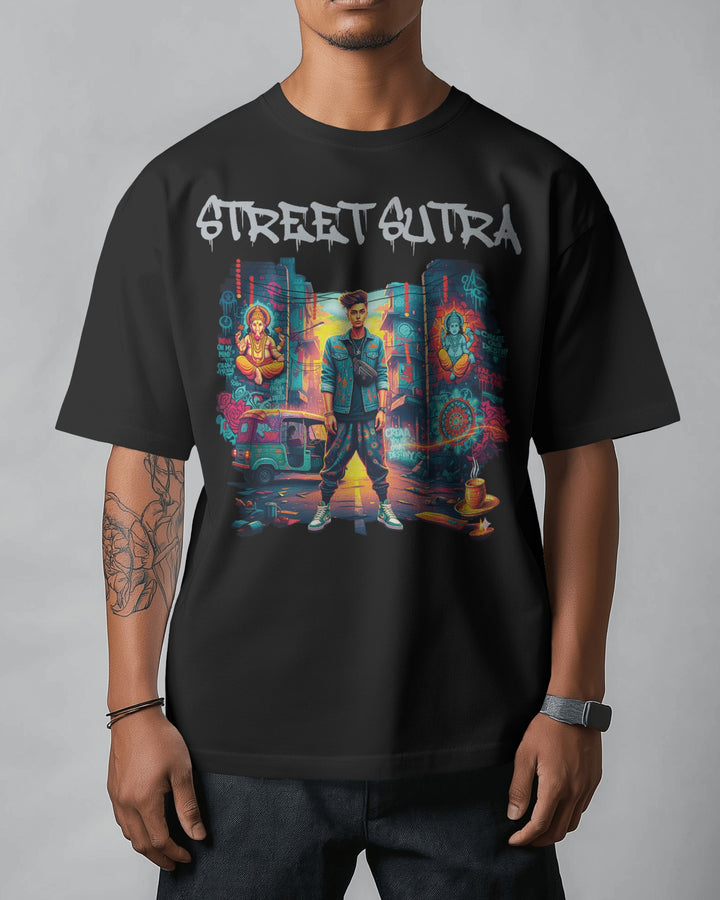 Black Street Art Inspired Unisex T-Shirt