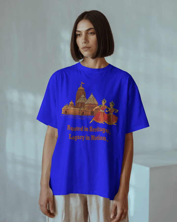Blue Temple & Odissi Dance Heritage Art Unisex T-Shirt