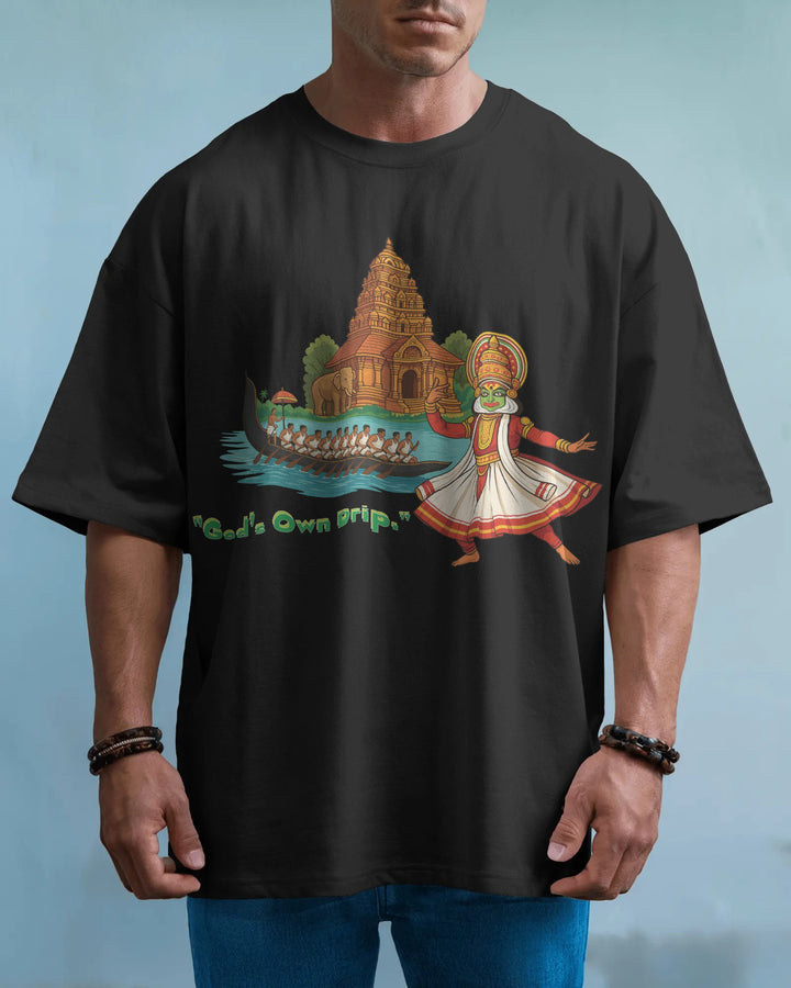 Black Kerala Culture Artwork Unisex T-Shirt